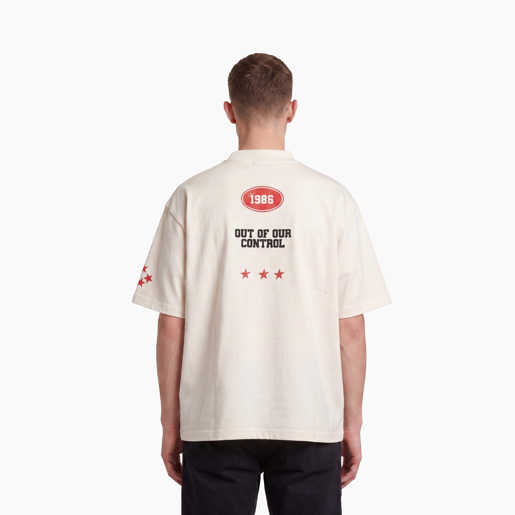 OOOC Uniform Printed T-Shirt – Bone White
