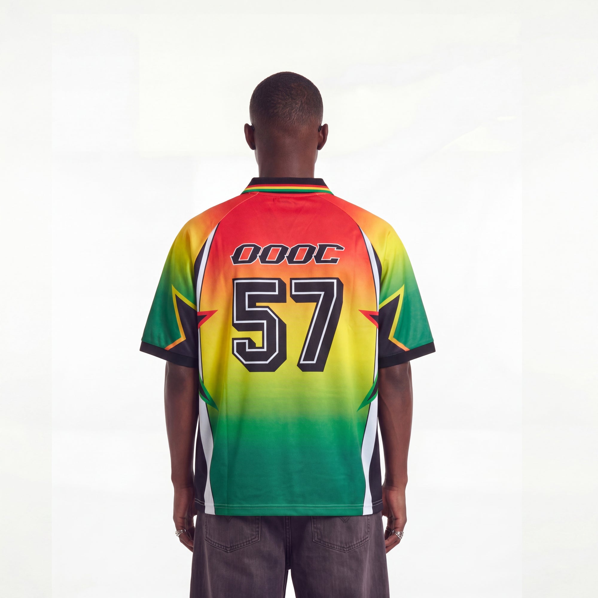 Football Polo-Neck T-Shirt – Royal Ghana Colours